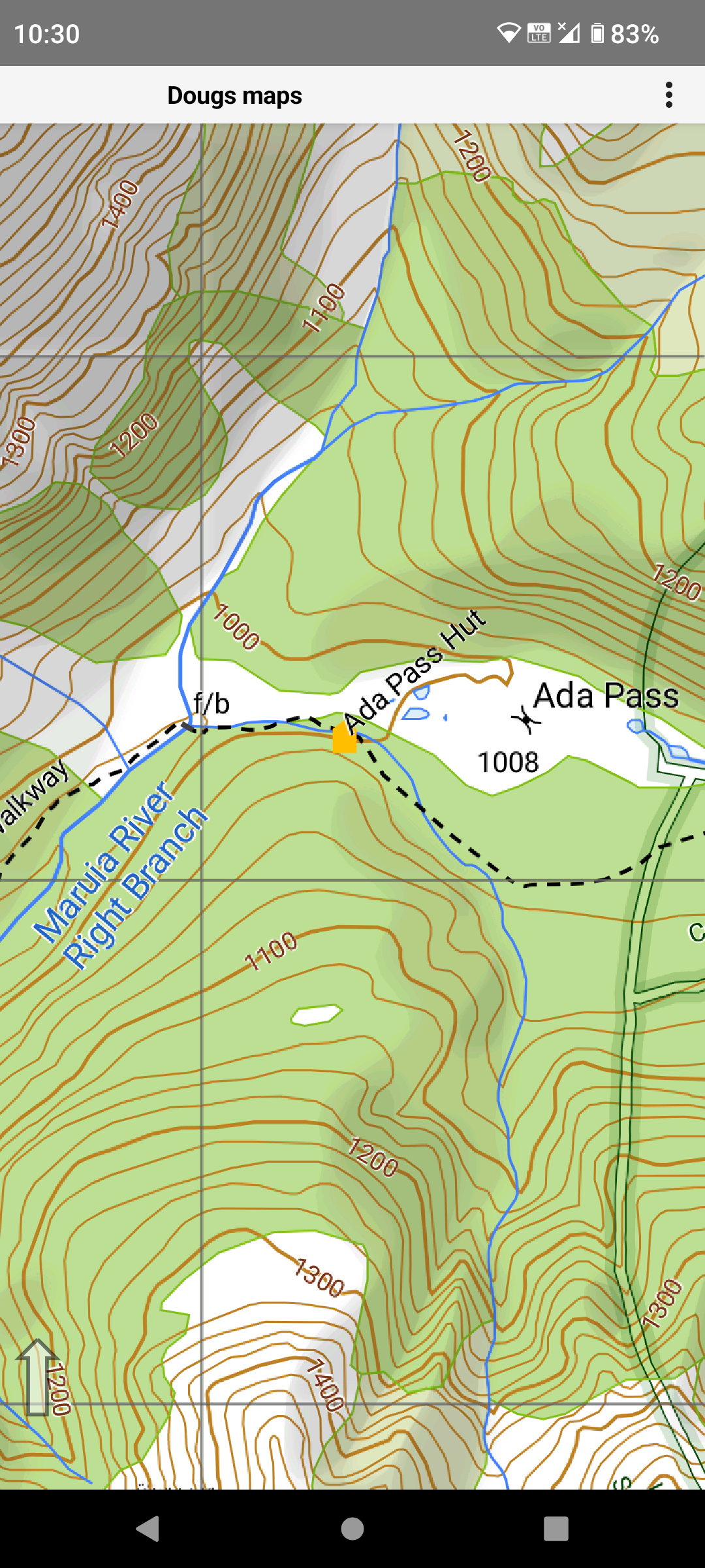 Doc Maps DOC huts (Android) – Dougs Maps